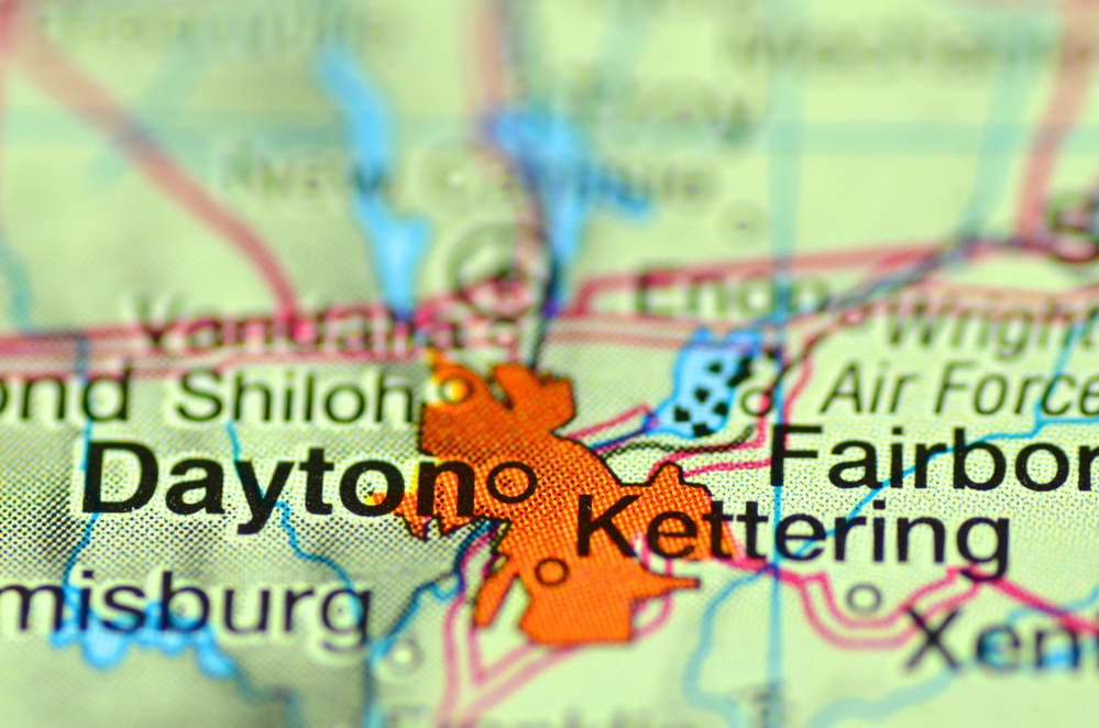 Dayton Ohio map image